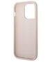 Original Case IPHONE 14 PRO Guess Hard Case 4G Metal Gold Logo pink 3666339094133