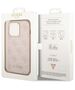 Original Case IPHONE 14 PRO Guess Hard Case 4G Metal Gold Logo pink 3666339094133