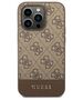 Original Case IPHONE 14 PRO Guess Hard Case 4G Stripe Collection brown 3666339088521