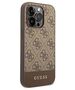 Original Case IPHONE 14 PRO Guess Hard Case 4G Stripe Collection brown 3666339088521