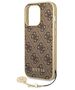 Original Case IPHONE 14 PRO Guess Hardcase 4G Charms Collection brown 3666339094171