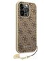 Original Case IPHONE 14 PRO Guess Hardcase 4G Charms Collection brown 3666339094171