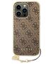 Original Case IPHONE 14 PRO Guess Hardcase 4G Charms Collection brown 3666339094171