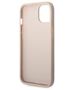 Original Case IPHONE 14 PLUS Guess Hard Case 4G Metal Gold Logo pink 3666339094126