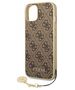 Original Case IPHONE 14 PLUS Guess Hardcase 4G Charms Collection brown 3666339094164