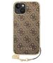 Original Case IPHONE 14 PLUS Guess Hardcase 4G Charms Collection brown 3666339094164