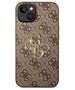 Original Case IPHONE 14 Guess Hardcase 4G Big Metal Logo brown 3666339066284