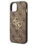 Original Case IPHONE 14 Guess Hardcase 4G Big Metal Logo brown 3666339066284