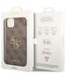 Original Case IPHONE 14 Guess Hardcase 4G Big Metal Logo brown 3666339066284