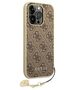 Original Case IPHONE 14 PRO MAX Guess Hardcase 4G Charms Collection brown 3666339094188