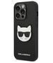 Original Case IPHONE 14 PRO Karl Lagerfeld Hardcase Saffiano Choupette Head Patch black 3666339076979