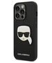 Original Case IPHONE 14 PRO Karl Lagerfeld Hardcase Saffiano Karl`s Head Patch black 3666339077051