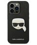 Original Case IPHONE 14 PRO Karl Lagerfeld Hardcase Saffiano Karl`s Head Patch black 3666339077051