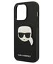 Original Case IPHONE 14 PRO Karl Lagerfeld Hardcase Saffiano Karl`s Head Patch black 3666339077051