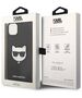 Original Case IPHONE 14 PLUS Karl Lagerfeld Hardcase Saffiano Choupette Head Patch black 3666339076962