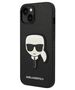 Original Case IPHONE 14 PLUS Karl Lagerfeld Hardcase Saffiano Karl`s Head Patch black 3666339077044