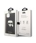 Original Case IPHONE 14 PLUS Karl Lagerfeld Hardcase Saffiano Karl`s Head Patch black 3666339077044