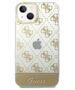 Original Case IPHONE 14 PLUS Guess Hardcase 4G Pattern Script gold 3666339090517