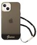 Original Case IPHONE 14 PLUS Guess Hardcase Translucent Pearl Strap black 3666339064174