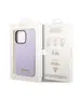 Original Case IPHONE 14 PRO MAX Guess Hard Case Silicone Vintage Gold Logo purple 3666339064990