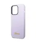 Original Case IPHONE 14 PRO MAX Guess Hard Case Silicone Vintage Gold Logo purple 3666339064990