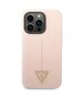 Case IPHONE 14 PRO MAX Guess Hardcase Silicone Triangle pink 3666339065959