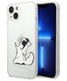 Original Case IPHONE 14 PLUS Karl Lagerfeld Hardcase Choupette Fun transparent 3666339086497