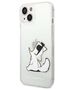 Original Case IPHONE 14 PLUS Karl Lagerfeld Hardcase Choupette Fun transparent 3666339086497