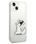 Original Case IPHONE 14 PLUS Karl Lagerfeld Hardcase Choupette Fun transparent 3666339086497