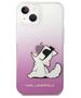 Original Case IPHONE 14 PLUS Karl Lagerfeld Hardcase Choupette Fun pink 3666339086534