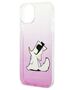 Original Case IPHONE 14 PLUS Karl Lagerfeld Hardcase Choupette Fun pink 3666339086534