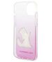 Original Case IPHONE 14 PLUS Karl Lagerfeld Hardcase Choupette Fun pink 3666339086534