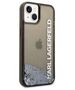 Original Case IPHONE 14 Karl Lagerfeld Hardcase Liquid Glitter Elong black 3666339091545