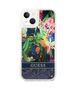 Case IPHONE 14 PLUS Guess Hardcase Flower Liquid Glitter blue 3666339066093