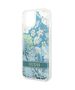 Case IPHONE 14 PLUS Guess Hardcase Flower Liquid Glitter green 3666339088439