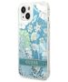 Case IPHONE 14 Guess Hardcase Flower Liquid Glitter green 3666339088422