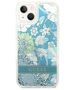 Case IPHONE 14 Guess Hardcase Flower Liquid Glitter green 3666339088422