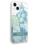 Case IPHONE 14 Guess Hardcase Flower Liquid Glitter green 3666339088422