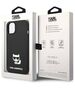 Original Case IPHONE 14 Karl Lagerfeld Hardcase Silicone Choupette Body black 3666339076559