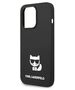 Original Case IPHONE 14 PRO MAX Karl Lagerfeld Hardcase Silicone Choupette Body black 3666339076580