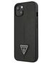 Original Case IPHONE 13 MINI Guess Hardcase Saffianotriangle Logo black 3666339040277