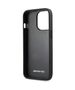 Case IPHONE 14 PRO Mercedes AMG Hardcase Leather Debossed Lines (AMHCP14LGSEBK) black 3666339071400