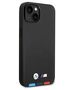 Original Case IPHONE 14 PLUS BMW Leather Stamp Tricolor (BMHCP14M22PTDK) black 3666339066819