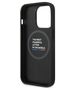 Original Case IPHONE 14 PRO BMW Leather Stamp Tricolor MagSafe (BMHMP14L22PTDK) black 3666339089320