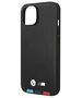 Original Case IPHONE 14 PLUS BMW Leather Stamp Tricolor MagSafe (BMHMP14M22PTDK) black 3666339089313