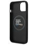 Original Case IPHONE 14 PLUS BMW Leather Stamp Tricolor MagSafe (BMHMP14M22PTDK) black 3666339089313