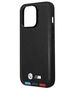 Original Case IPHONE 14 PRO MAX BMW Leather Stamp Tricolor MagSafe (BMHMP14X22PTDK) black 3666339089337