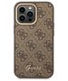 Original Case IPHONE 14 PRO Guess Hard Case 4G Vintage Gold Logo (GUHCP14LHG4SHW) brown 3666339065263