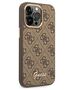 Original Case IPHONE 14 PRO Guess Hard Case 4G Vintage Gold Logo (GUHCP14LHG4SHW) brown 3666339065263