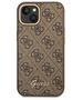 Original Case IPHONE 14 PLUS Guess Hard Case 4G Vintage Gold Logo (GUHCP14MHG4SHW) brown 3666339065256